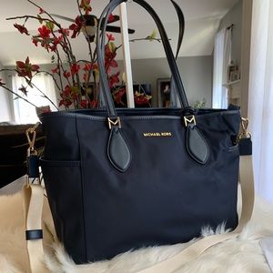 michael kors connie nylon diaper baby bag